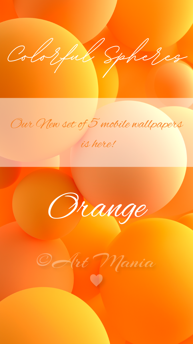 Colorful Spheres. Mobile Wallpapers