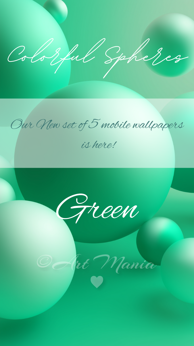 Colorful Spheres. Mobile Wallpapers