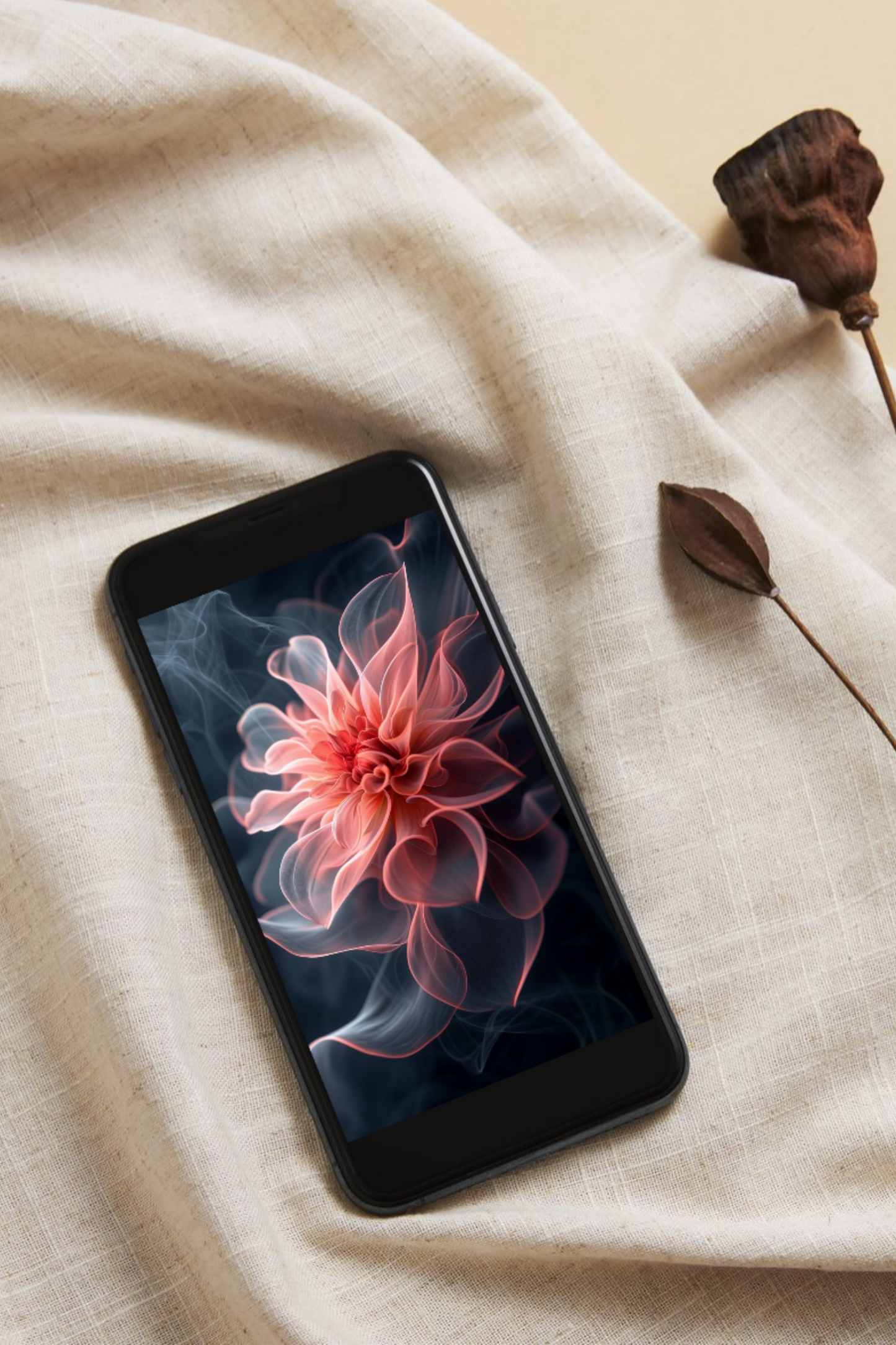 Airy flower. Mobile background