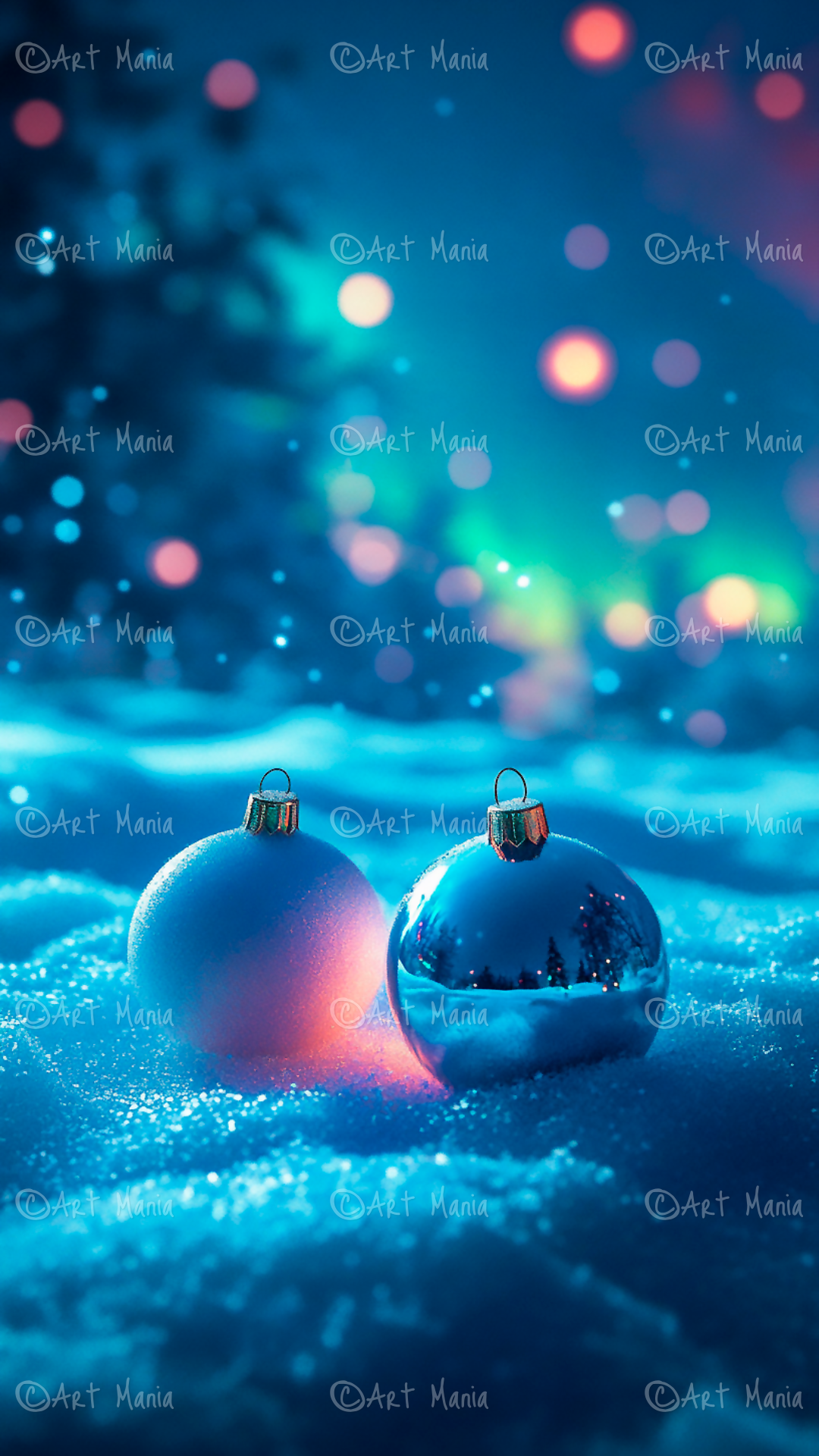 Festive night. Mobile background