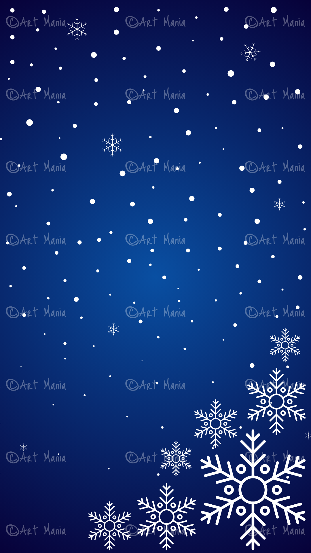 Let it snow. Mobile background