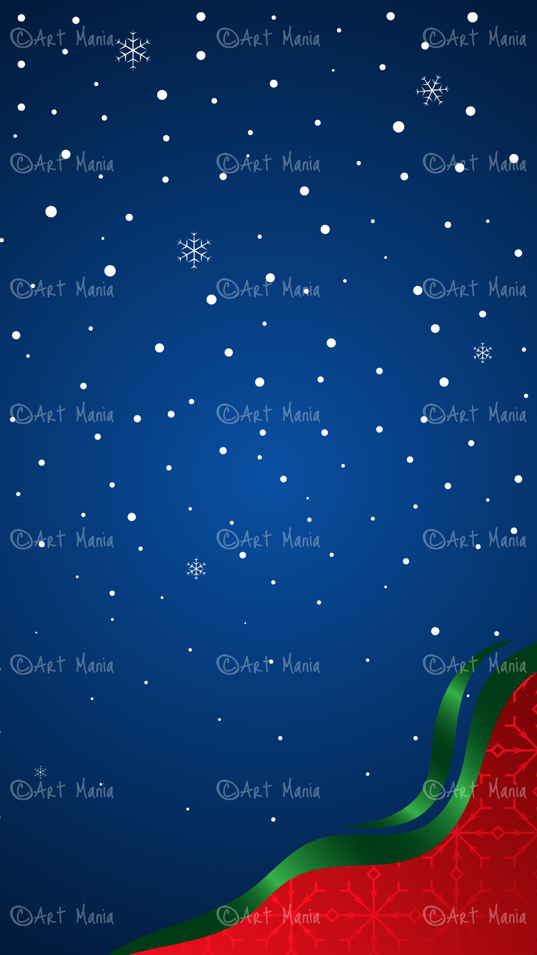 Christmas night. Mobile background