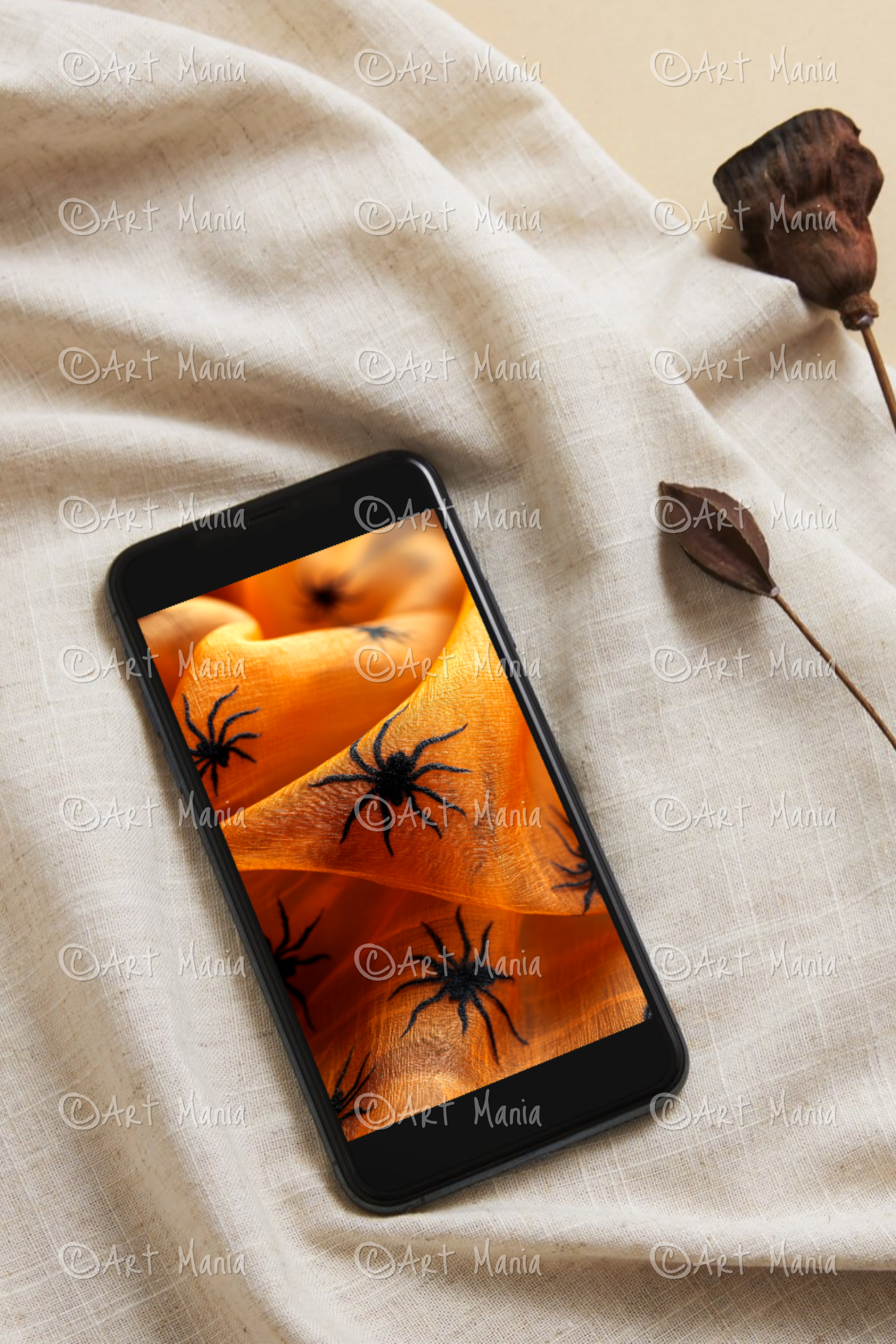 Halloween theme 04. Mobile background