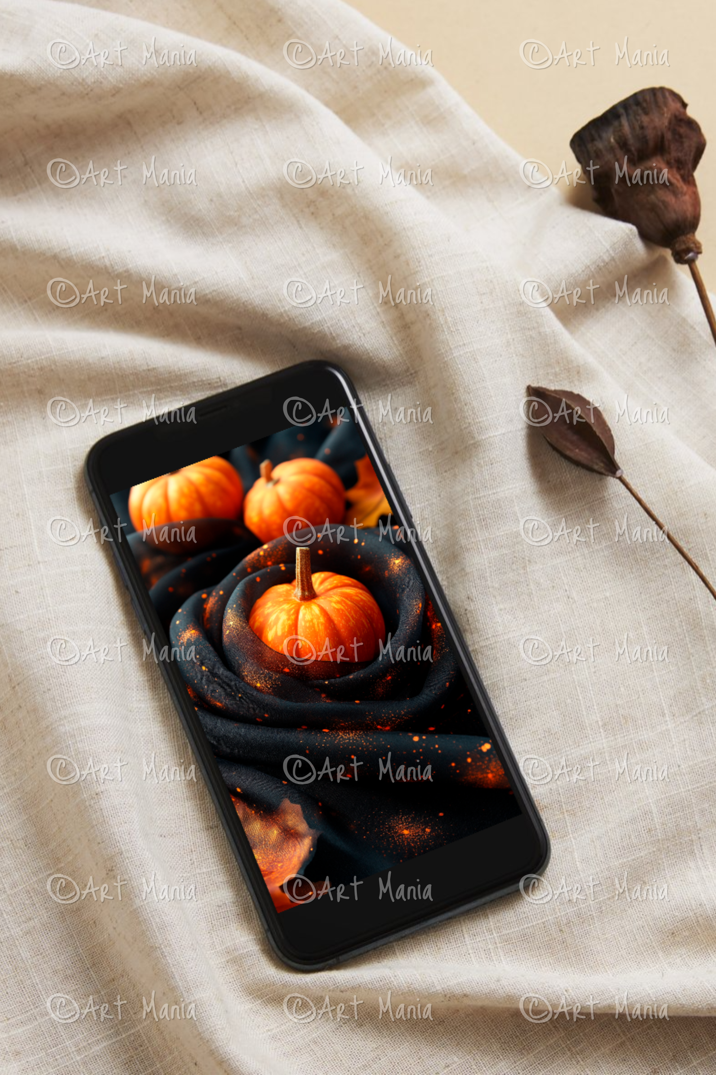 Halloween theme 05. Mobile background