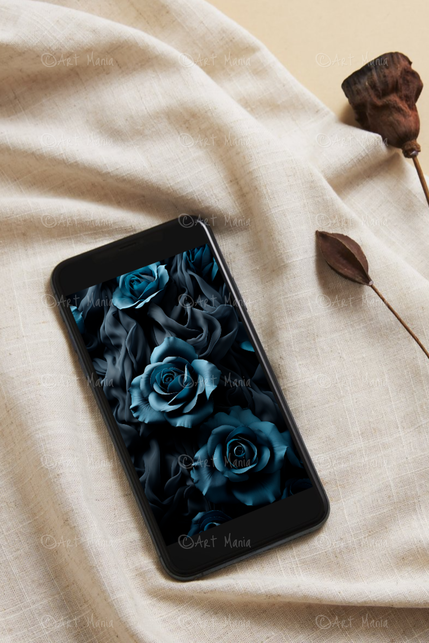 Dark roses. Mobile background