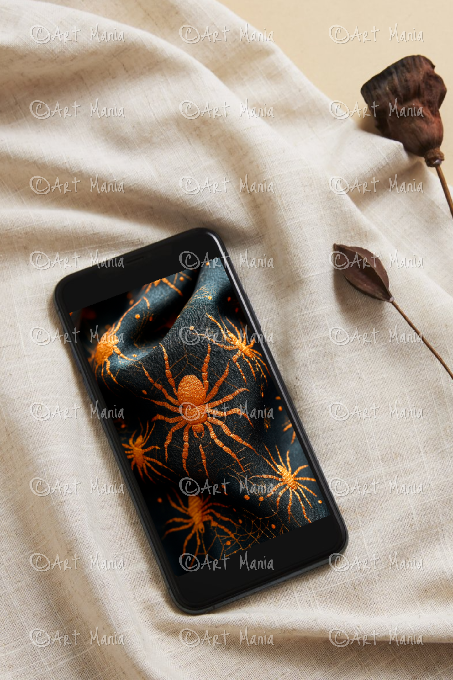 Halloween theme 06. Mobile background