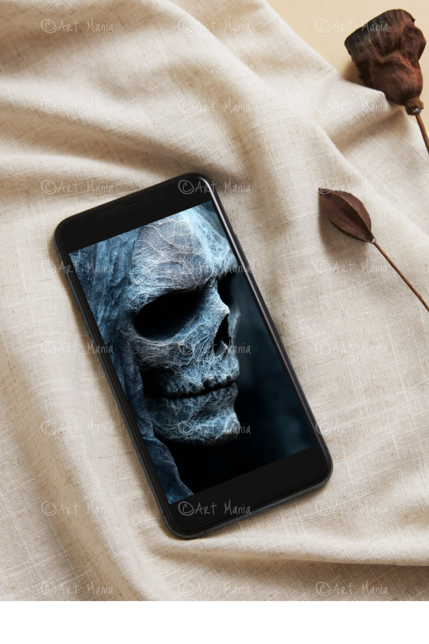 Halloween scull 02. Mobile background