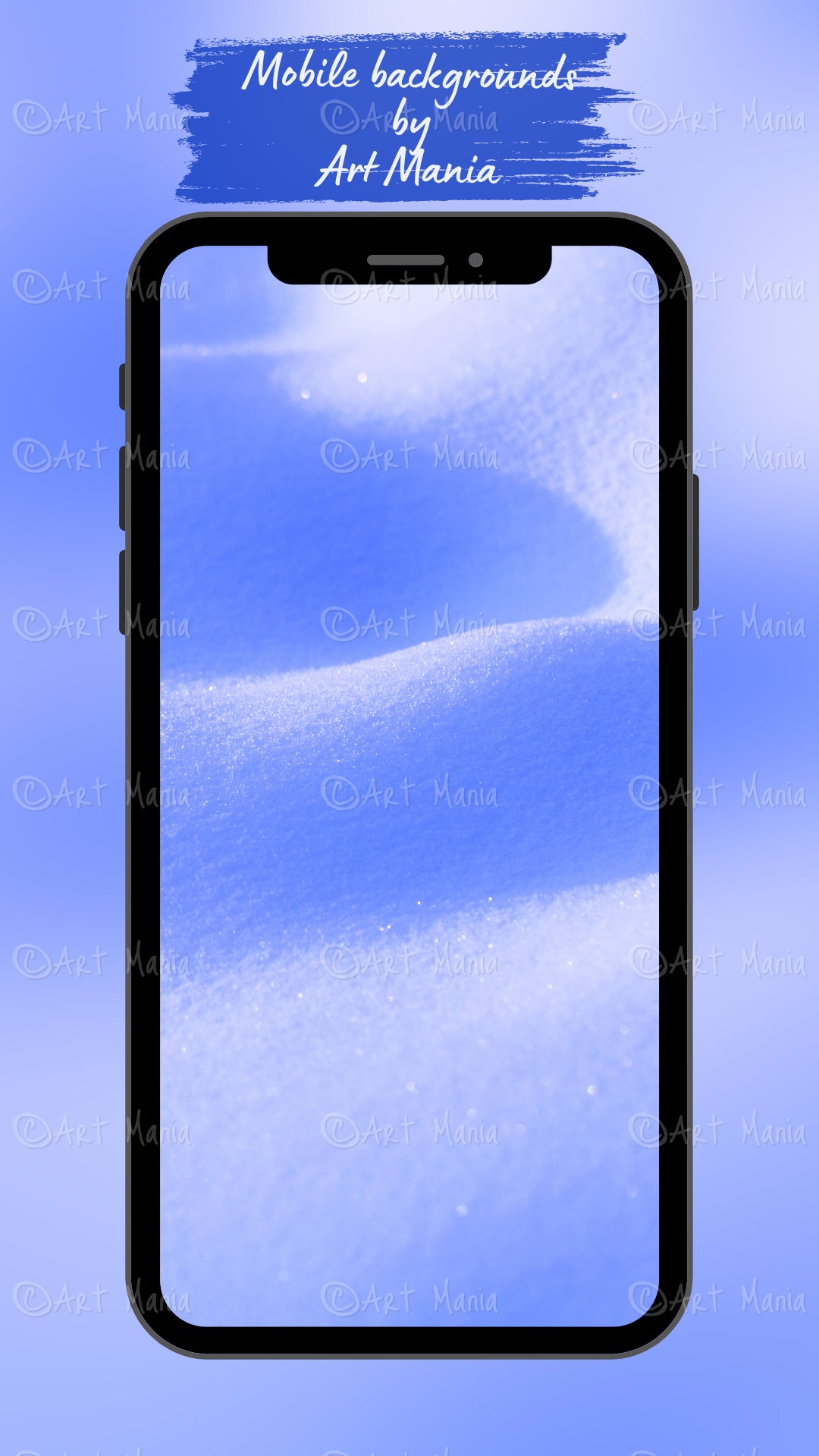 Pure snow. Mobile background
