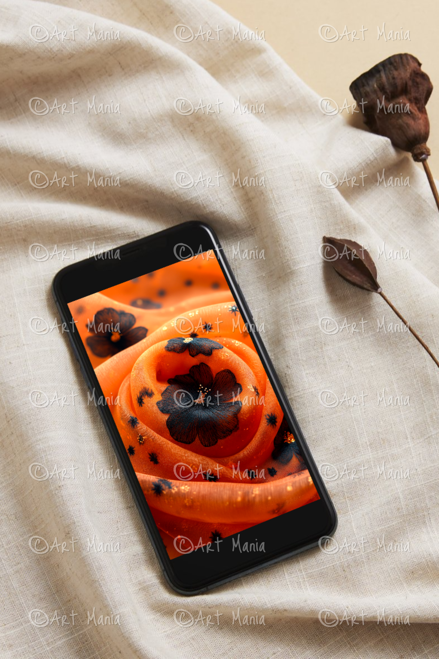 Halloween theme 03. Mobile background