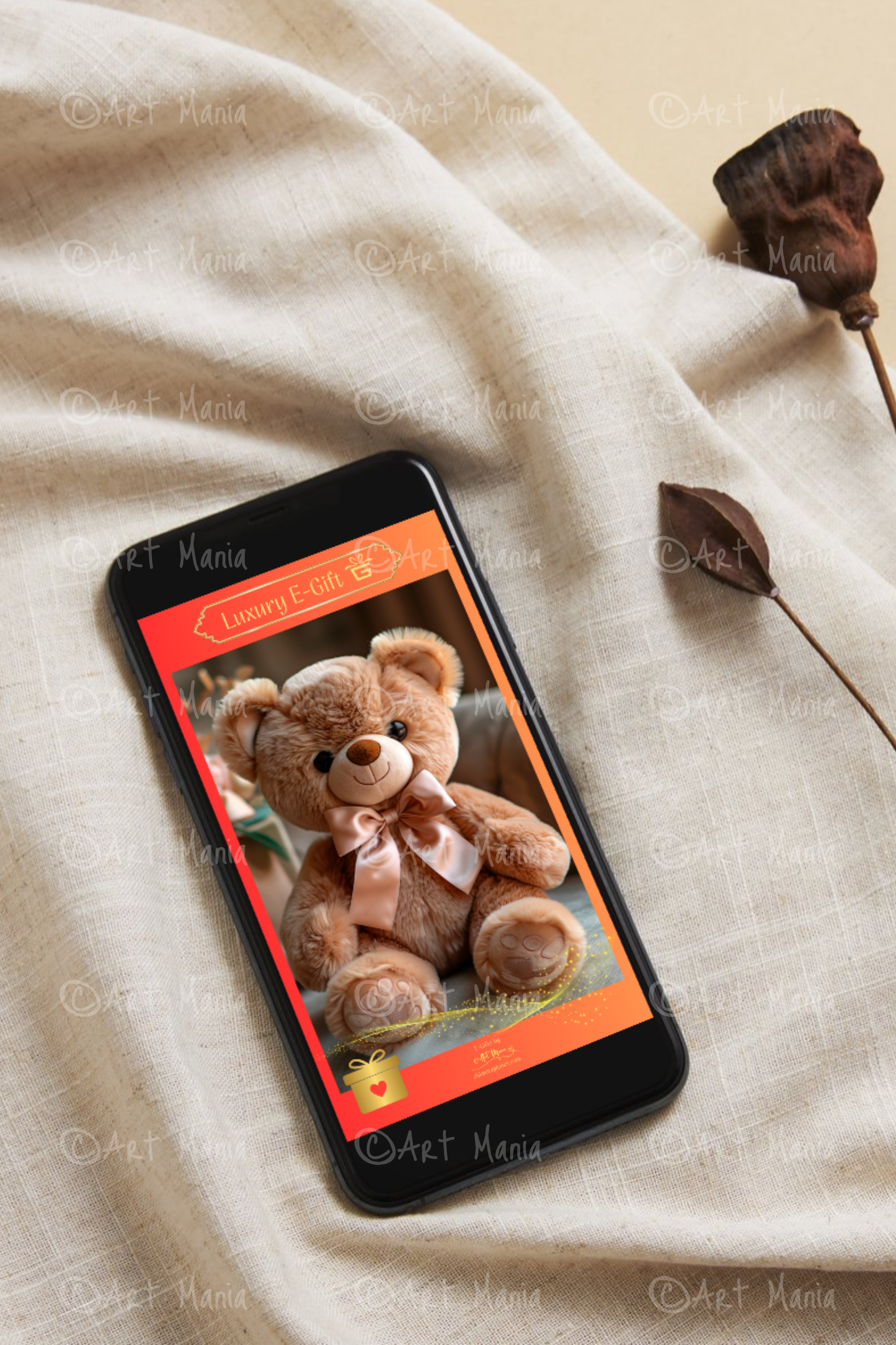 Cute bear. Luxury E-gift