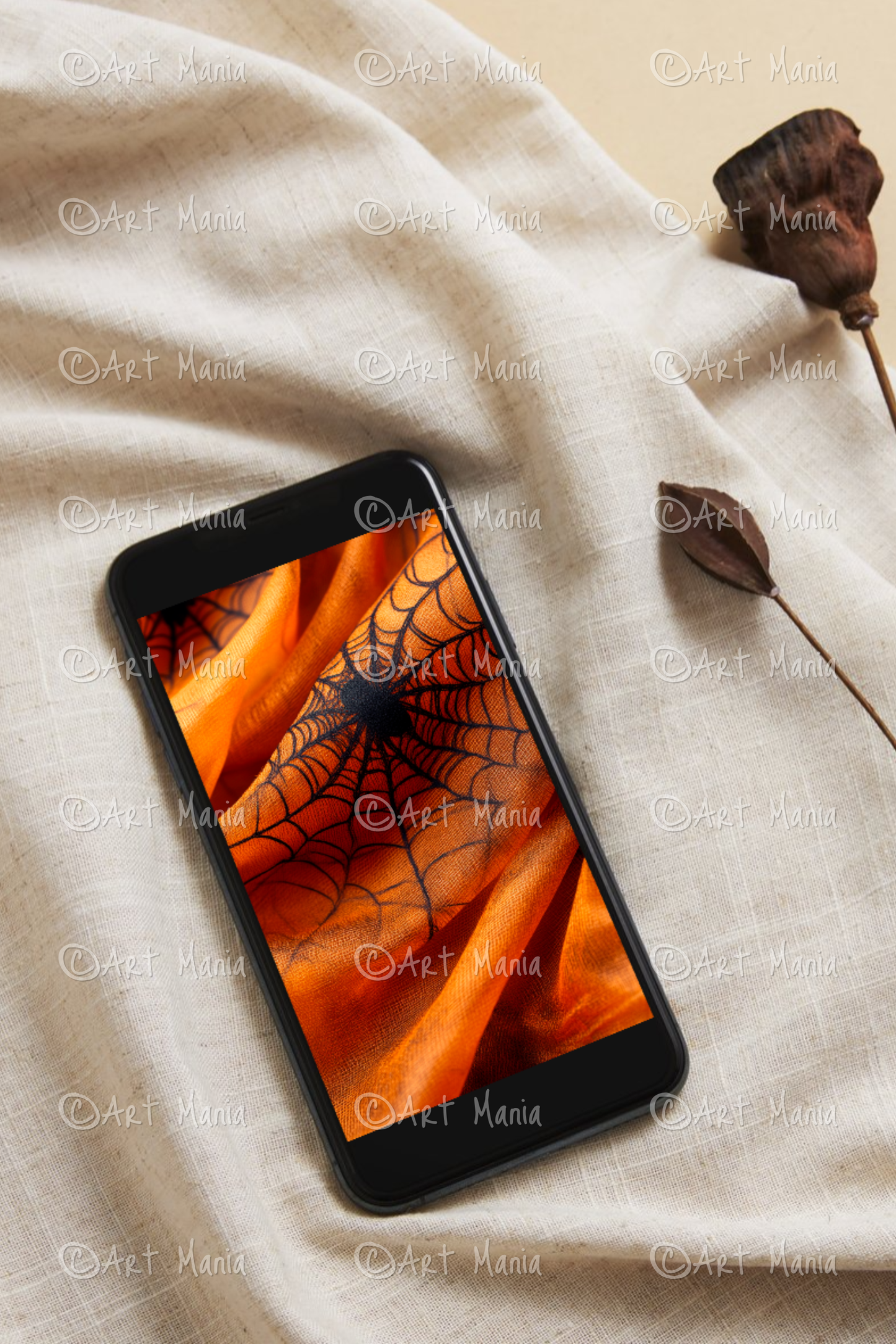 Halloween theme 01. Mobile background