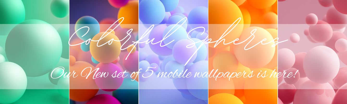 Colorful Spheres. Mobile Wallpapers