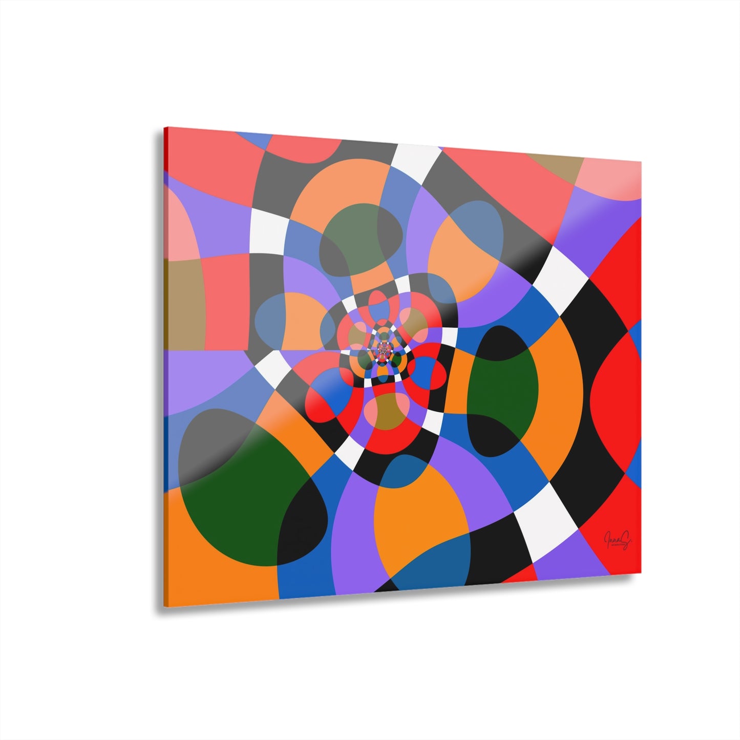 Colorful geometry. Photo Print Under Acrylic Glass