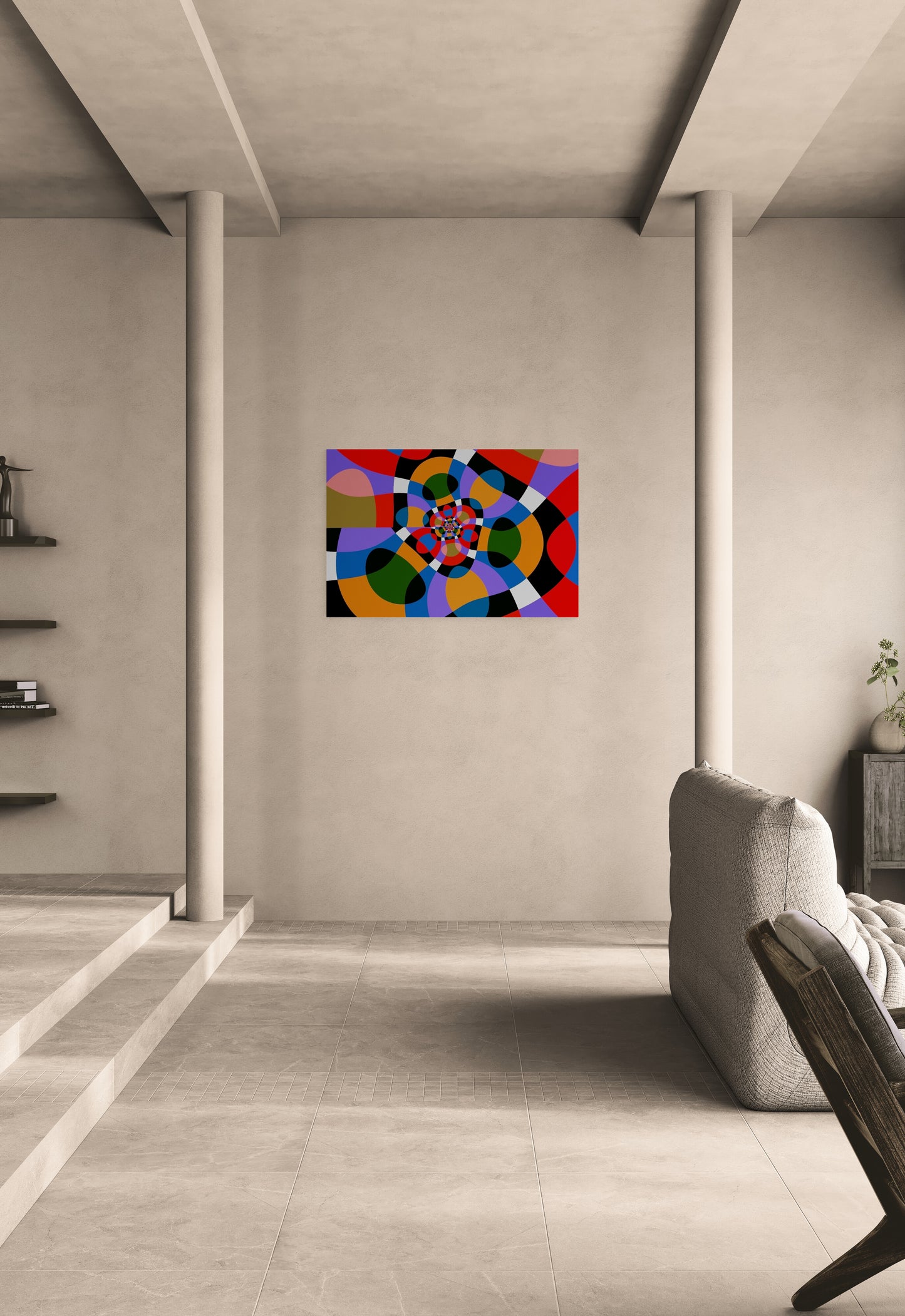 Colorful geometry. Photo Print Under Acrylic Glass