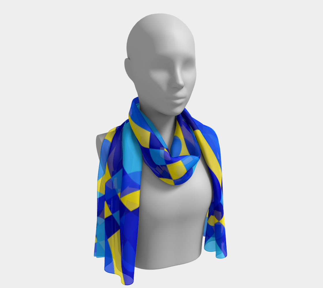 Sky and sun colors. Long Scarf - Exclusive design by Art Mania!