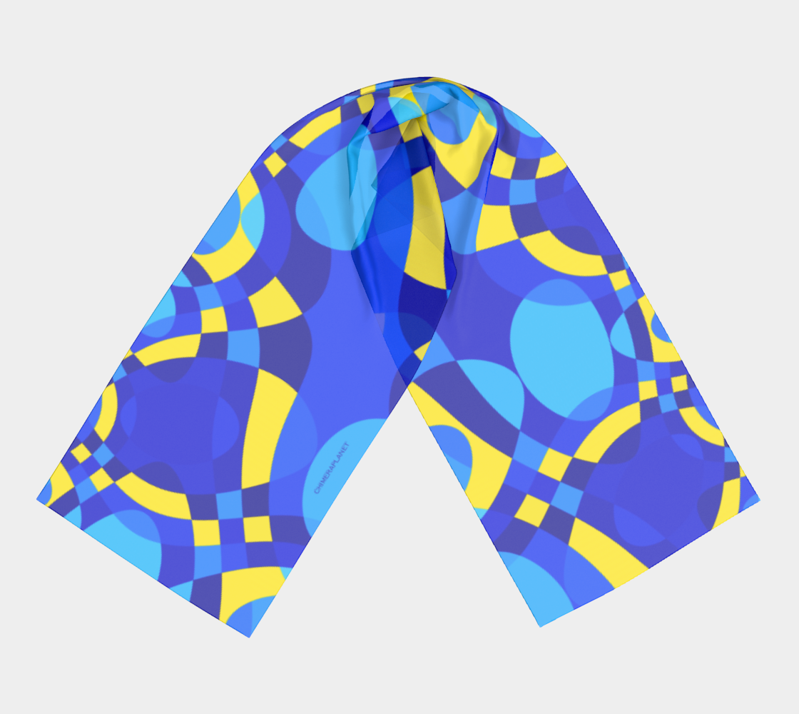 Sky and sun colors. Long Scarf - Exclusive design by Art Mania!