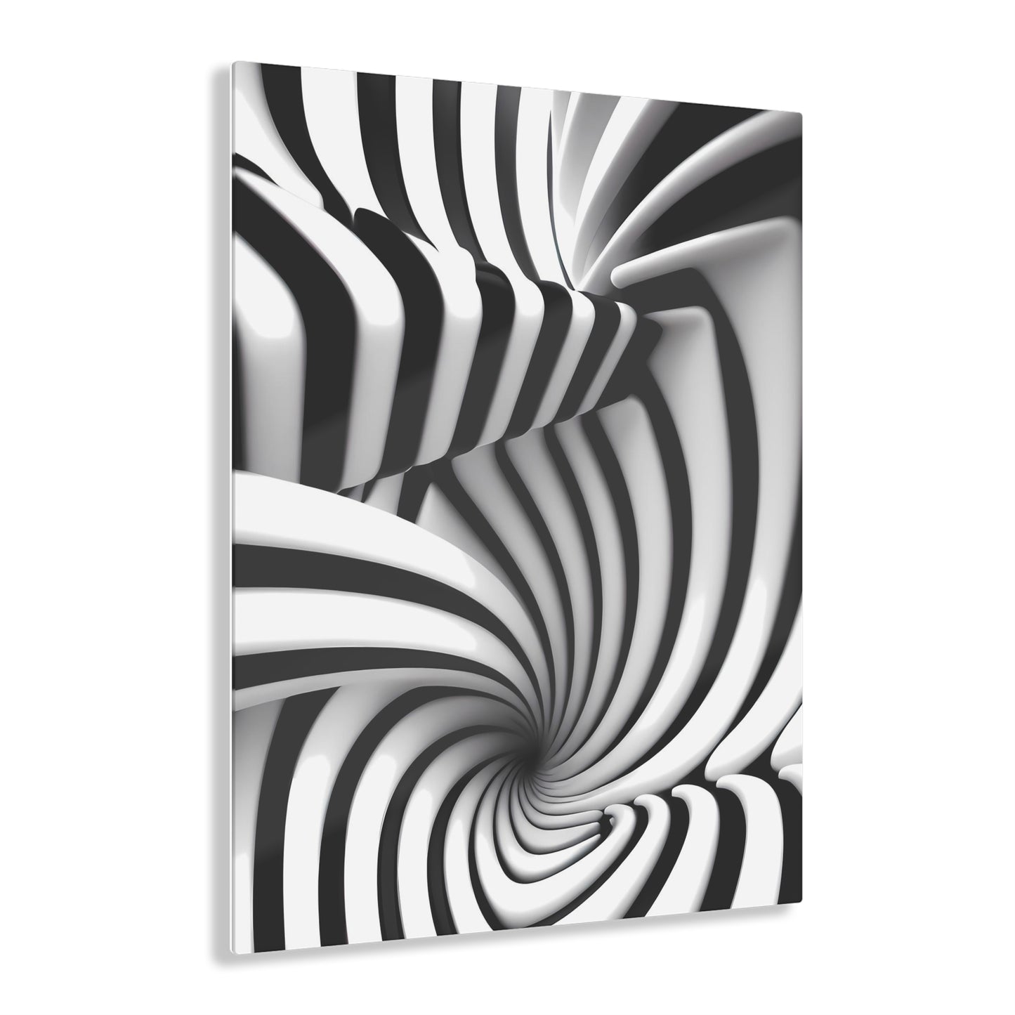 White and black abstraction. Acrylic Prints