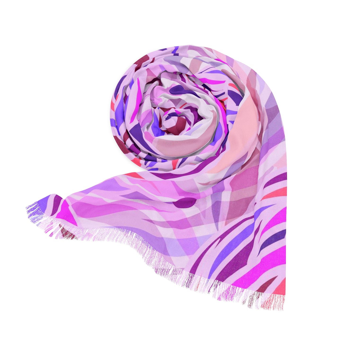 Violet abstraction. Light Scarf