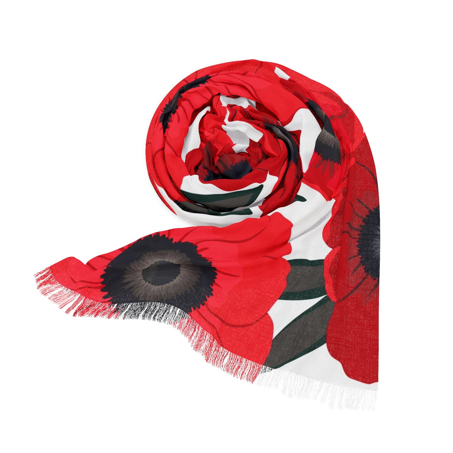 Poppies. Light Scarf