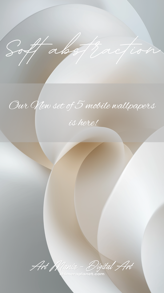 Mobile backgrounds. Soft abstraction. Set of 5 pcs