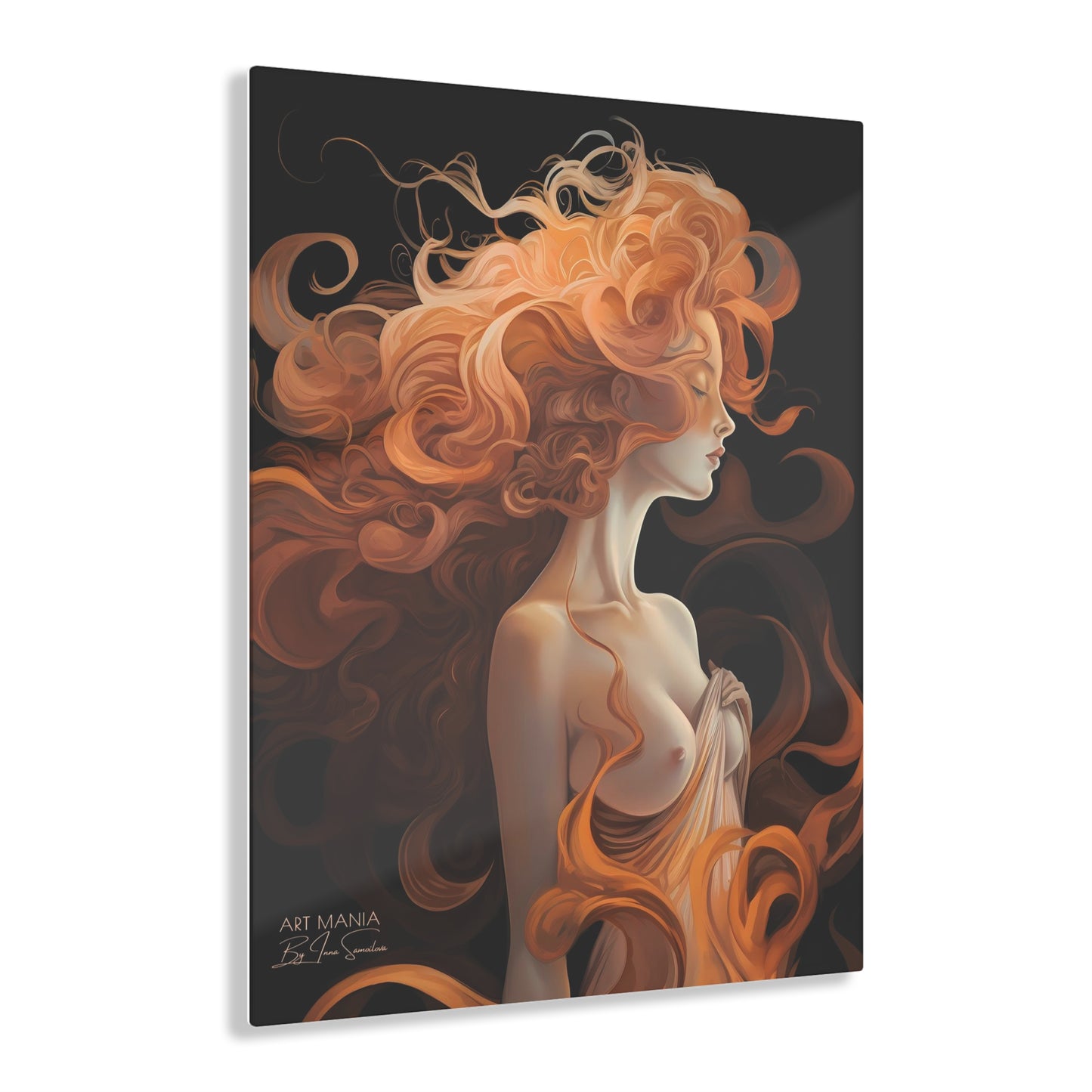 Fire girl. Acrylic Prints