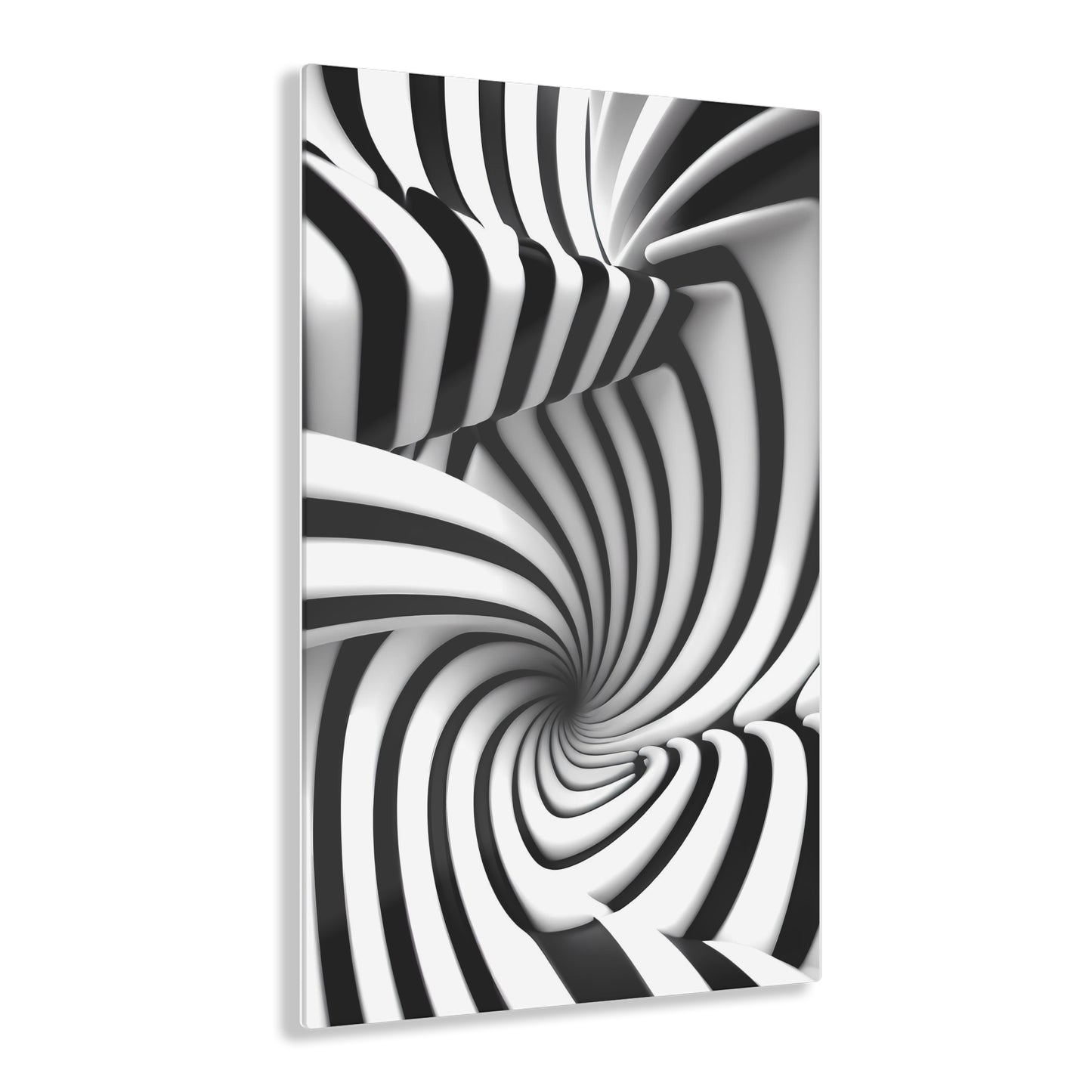 White and black abstraction. Acrylic Prints