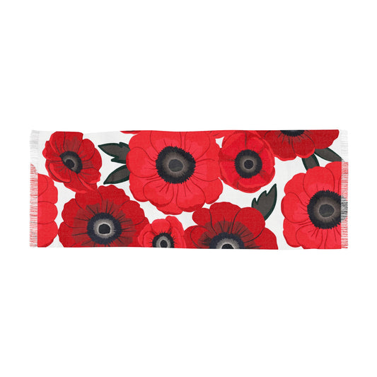 Poppies. Light Scarf