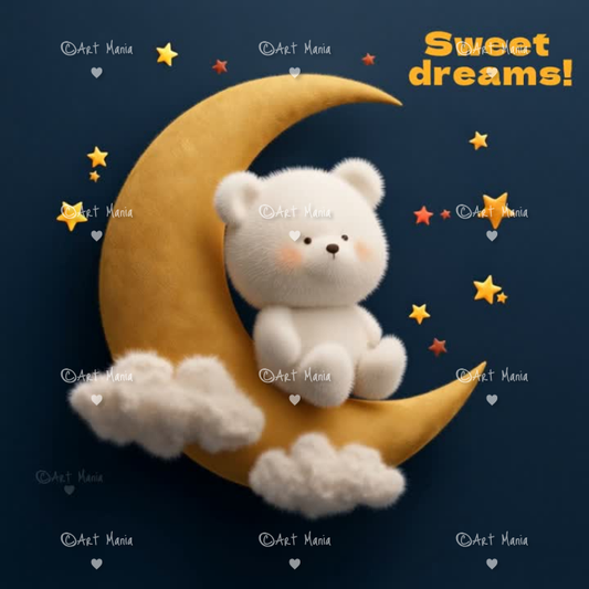 Sweet dreams. Animated E-card