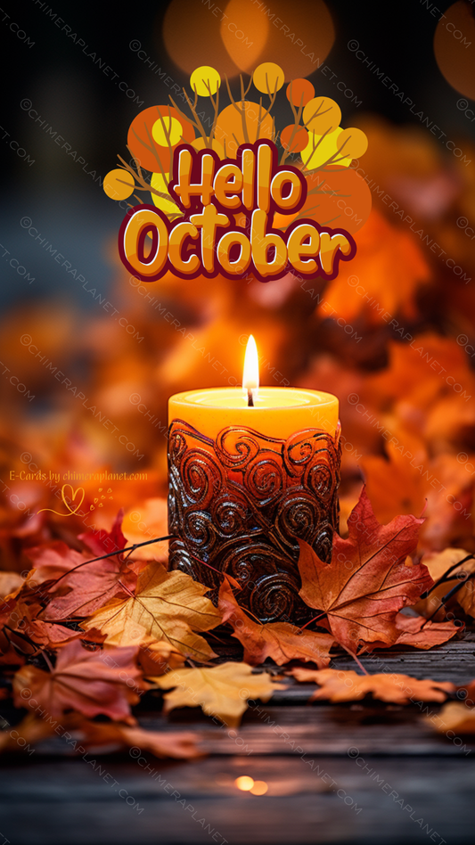 Hello October #2. E-Card