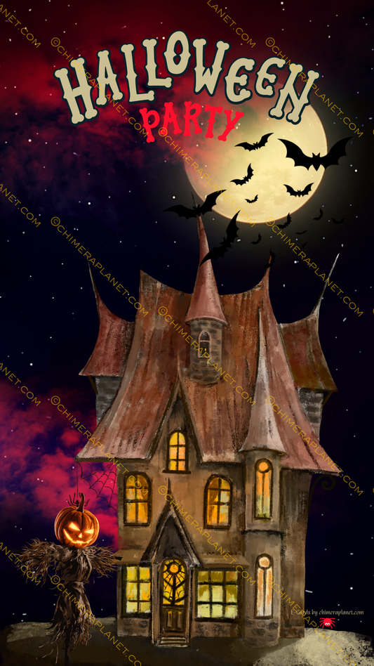 Halloween party. E-Card