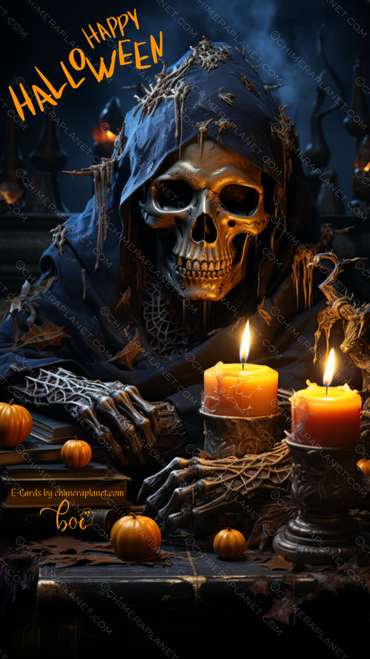 Halloween Scull. E-Card