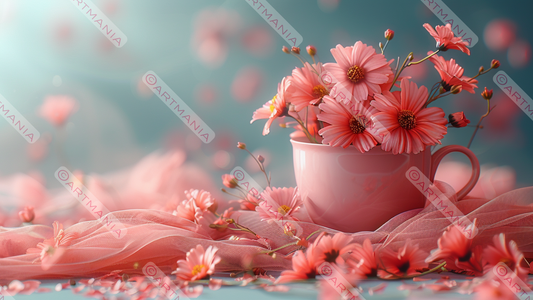 FB cover. Pink flowers