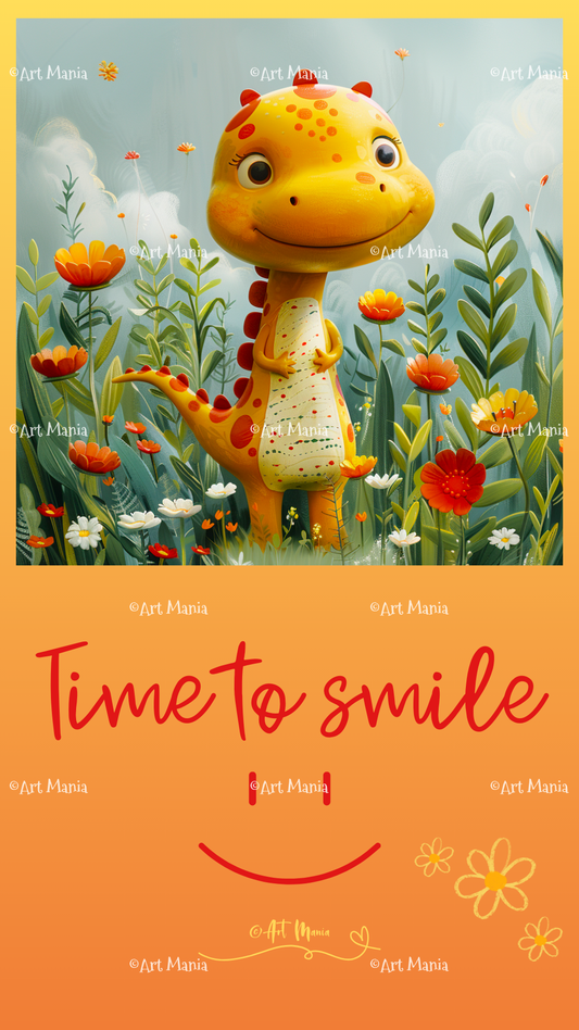 Time to smile. E-Card