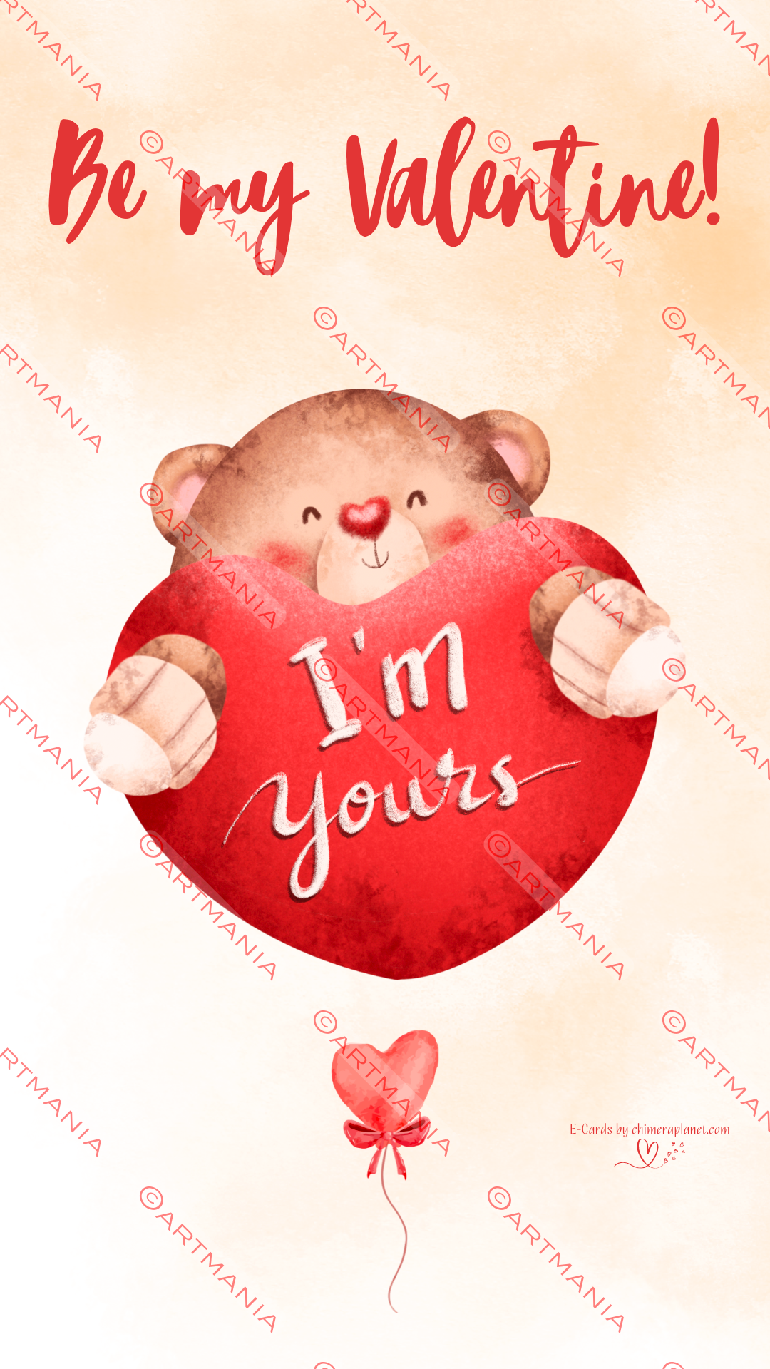 I'm yours. E-Card