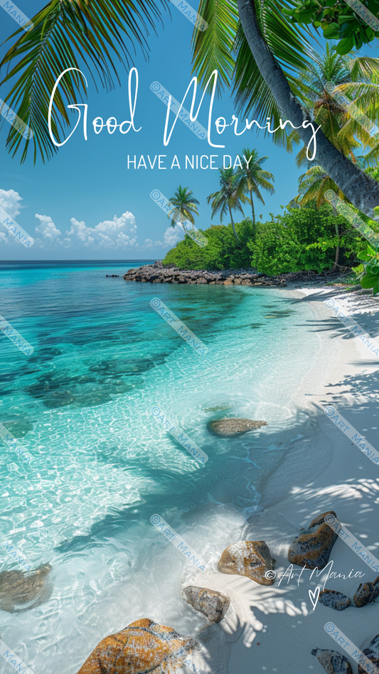 Good morning with an ocean view. E-Card