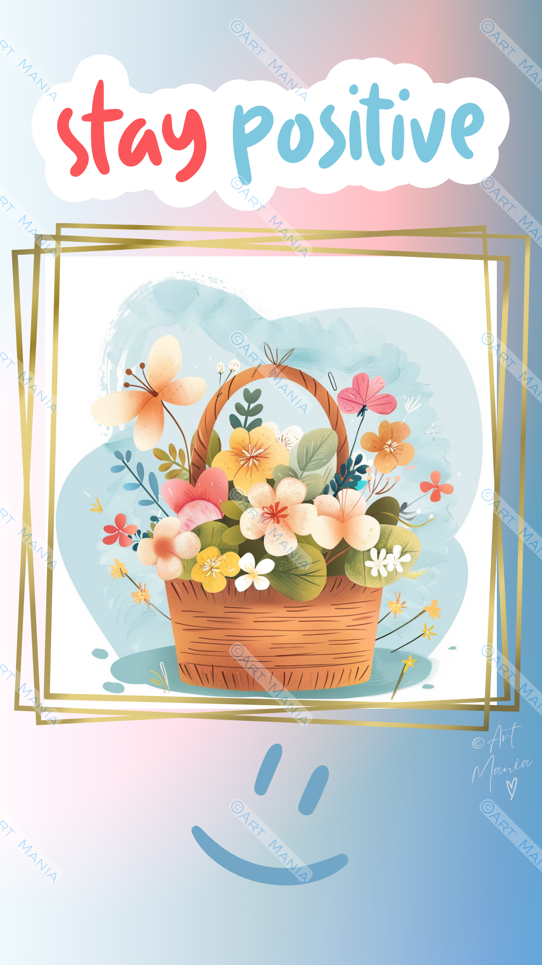 Floral Positive E-Card