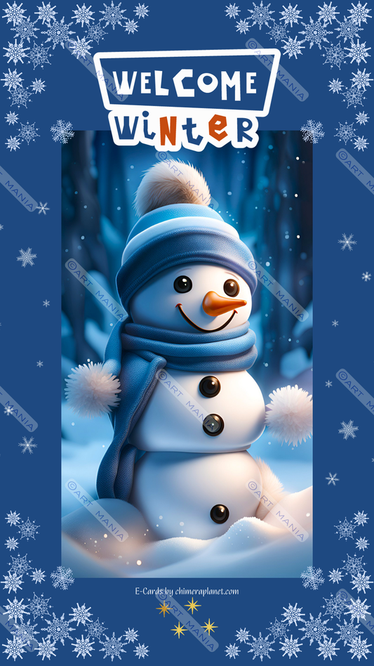 Welcome winter. E-Card