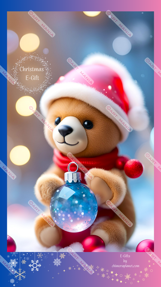 Little Christmas bear. Christmas E-Gift