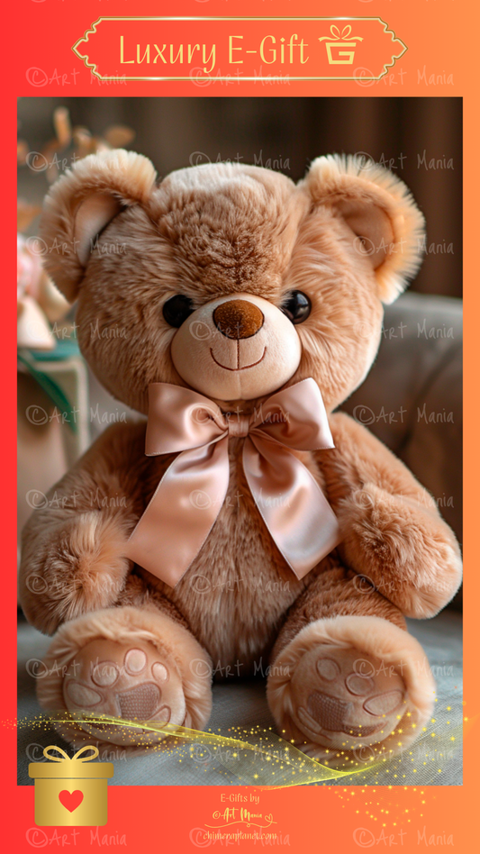 Cute bear. Luxury E-gift