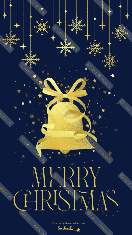 Golden bell. E-Card