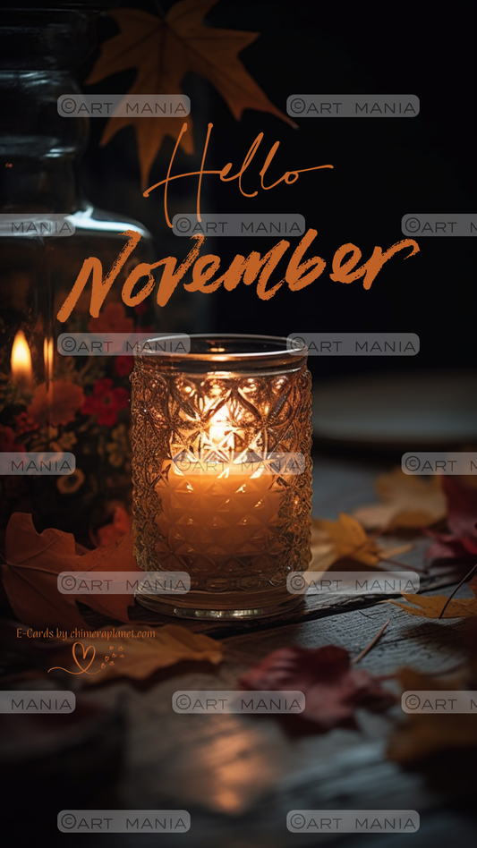 Hello November. E-Card