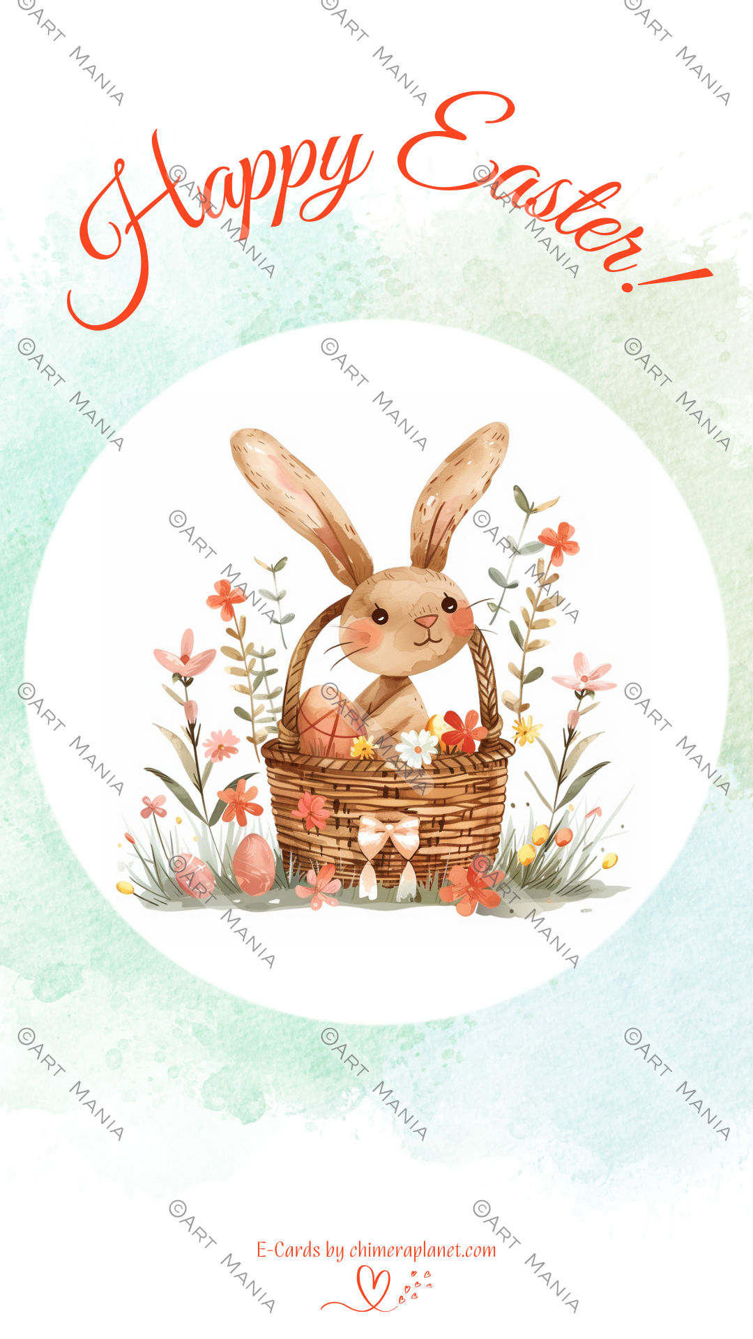 Cute bunny. E-Card