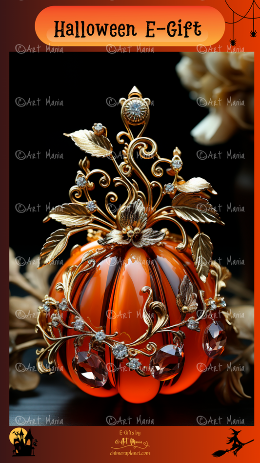 Crystal pumpkin. E-gift