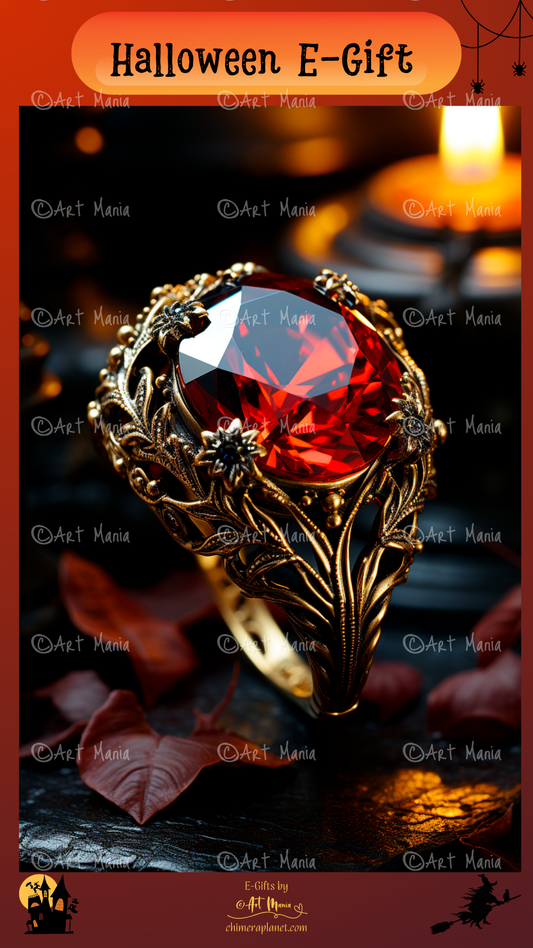 Halloween ring 02. E-gift