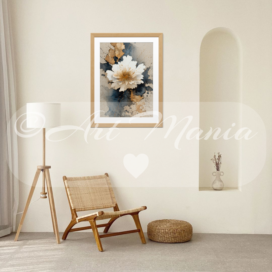 White watercolor flower – Digital Artwork