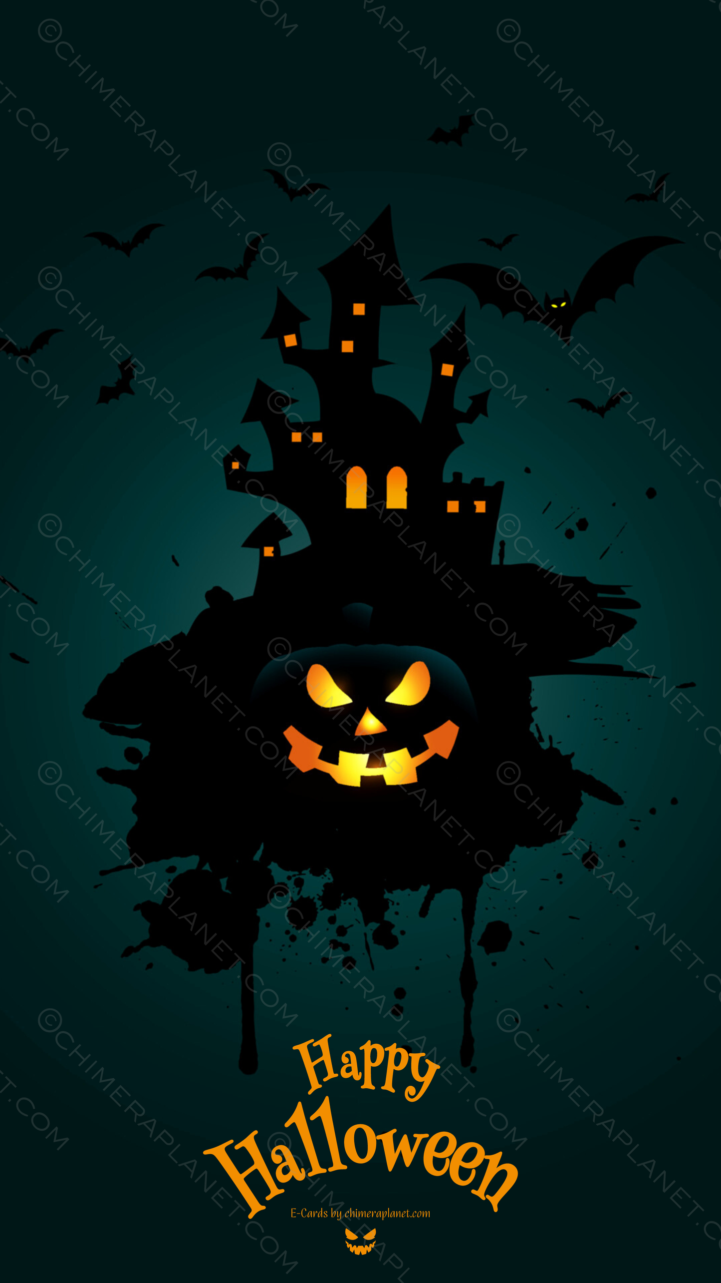 Halloween night. E-Card