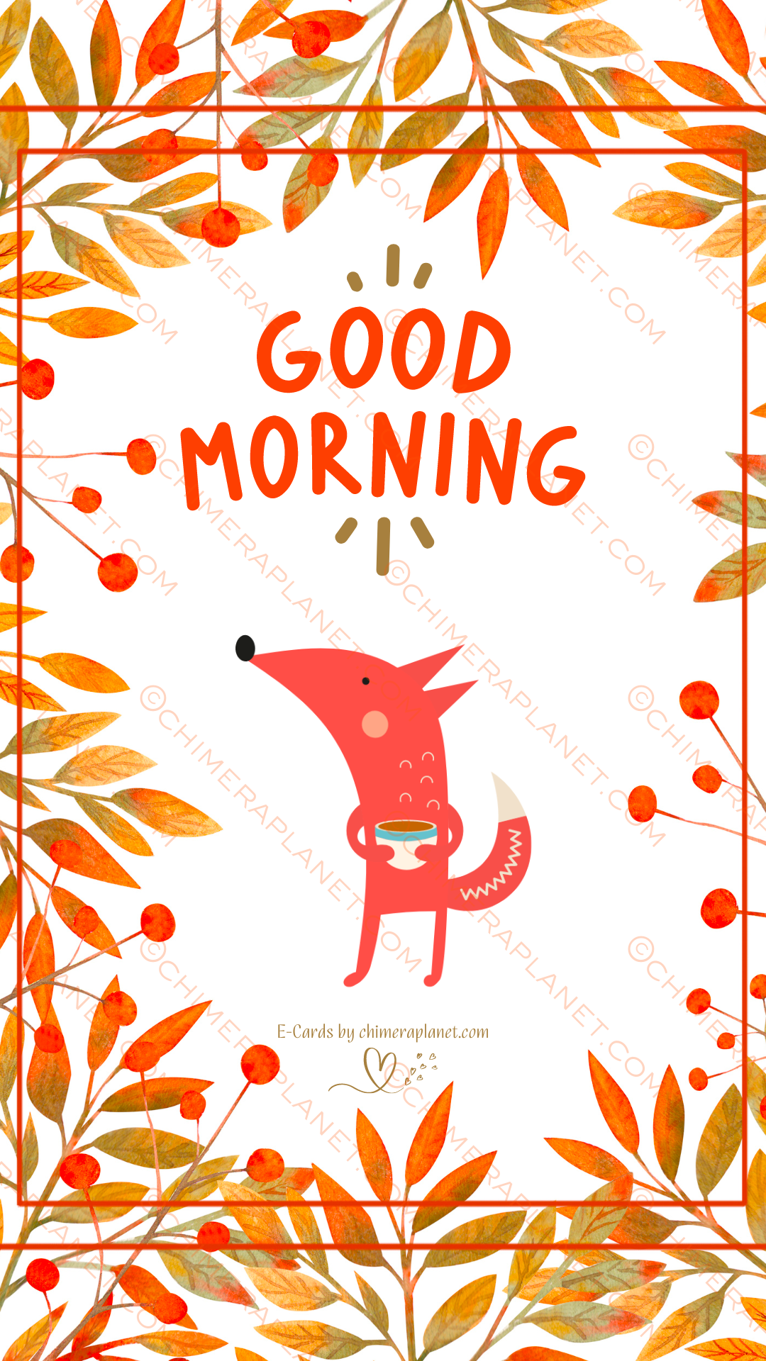 Good morning with fox. E-Card