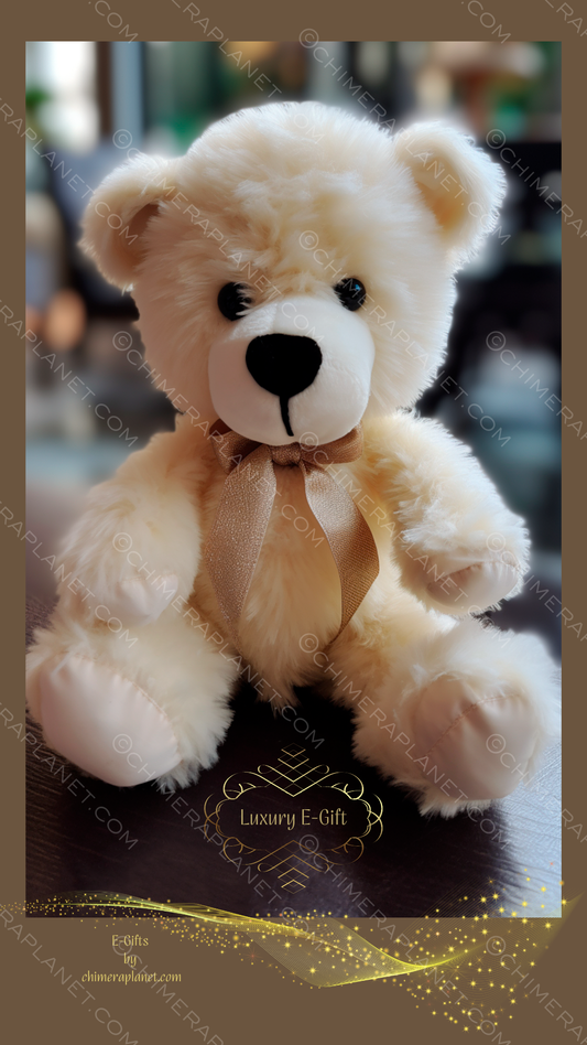 Cute little bear. Luxury E-gift