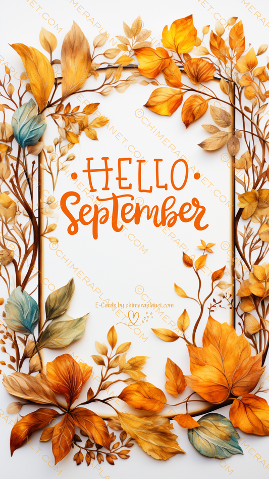 Hello September. E-Card