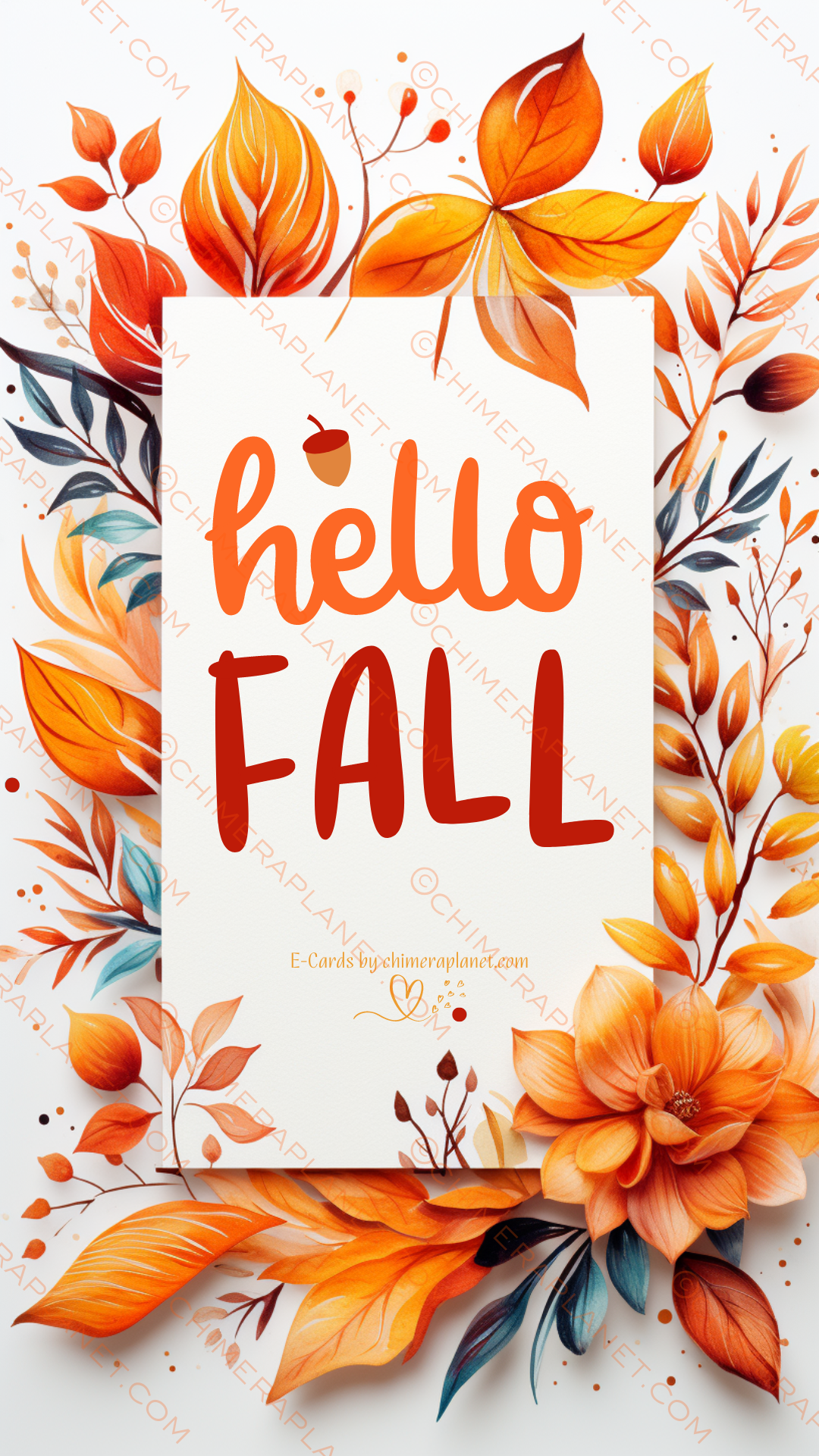 Hello Fall. E-Card